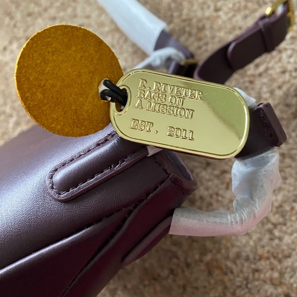 NWT R. Riveter “Connie” Plum Crossbody - Picture 2 of 9